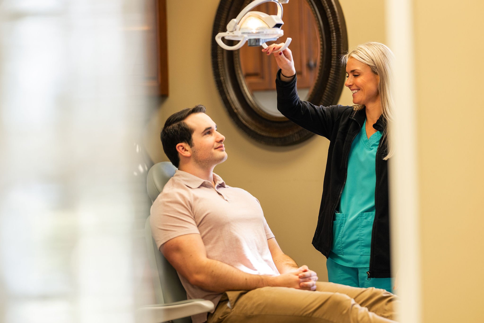 Dr. Haigney explaining wisdom teeth extraction procedure | Lake Norman Oral & Facial Surgery, Huntersville, NC