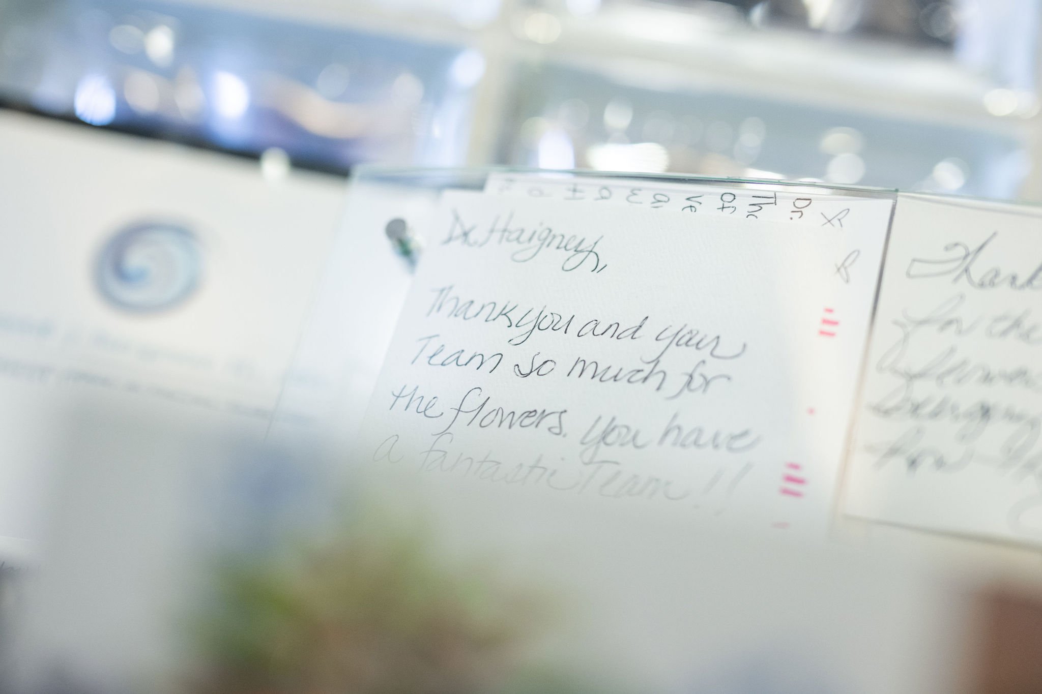 Handwritten thank you cards