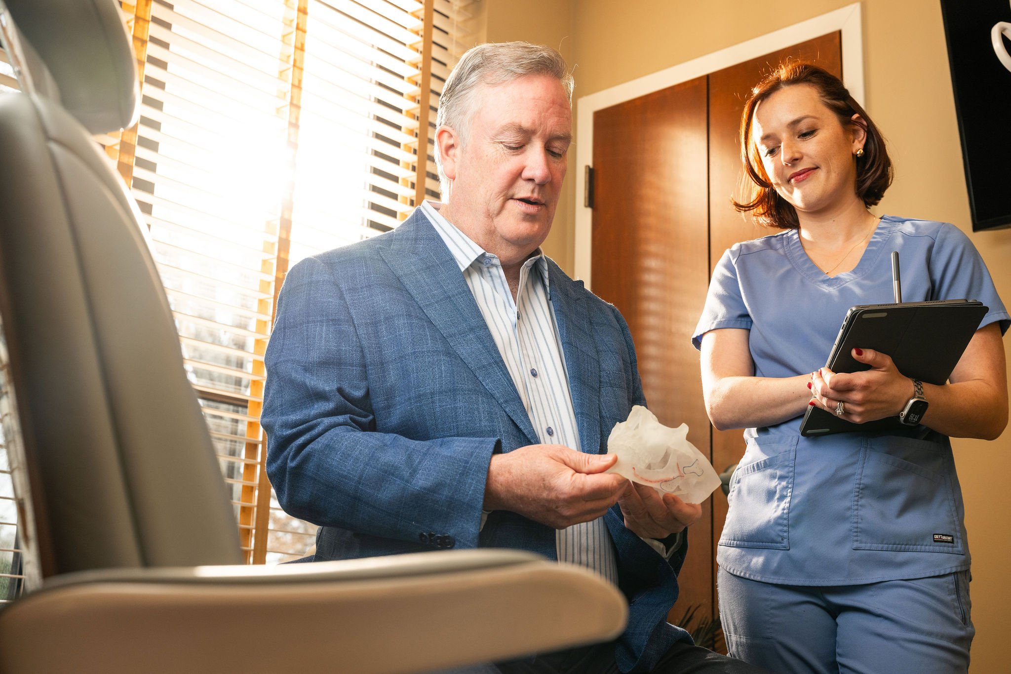 Dr. Haigney with team member